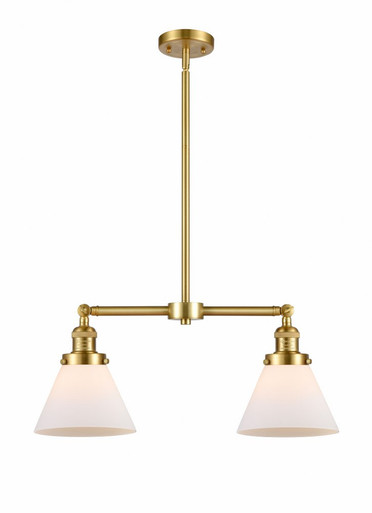 Cone 2 Light Stem Adjustable Island 10 Inch and 21 Inch Wide by Innovations - 209-SG-G41