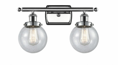 Beacon 2 Light Bath Vanity 11 Inch Tall and 16 Inch Wide by Innovations - 916-2W-PC-G204-6