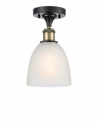 Castile 1 Light Semi Flush Mount 10.25 Inch and 6 Inch Wide by Innovations - 516-1C-BAB-G381