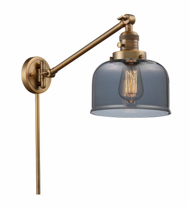 Bell 1 Light Adjustable Swing Arm Down Wall Sconce 25X8 Inch by Innovations - 237-BB-G73