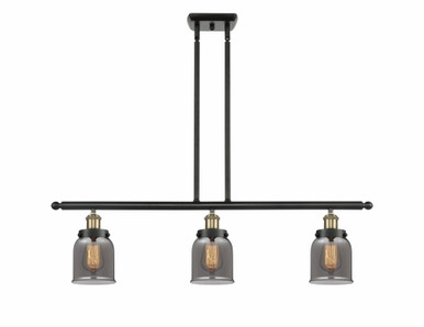 Bell 3 Light Stem hung Island 10 Inch Tall and 36 Inch Wide by Innovations - 916-3I-BAB-G53