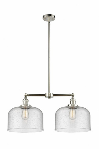 Bell 2 Light Stem Adjustable Large Island 10 X 21 Inch Wide by Innovations - 209-PN-G74-L
