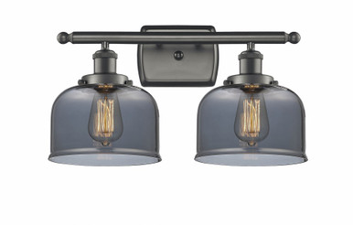 Bell 2 Light Bath Vanity 11 Inch Tall and 18 Inch Wide by Innovations - 916-2W-OB-G73