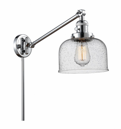 Bell 1 Light Adjustable Swing Arm Down Wall Sconce 25X8 Inch by Innovations - 237-PC-G74