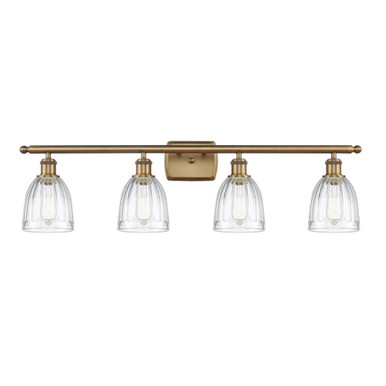 Brookfield 4 Light Bath Vanity 10.38 and 35.75 Inch Wide by Innovations - 516-4W-BB-G442
