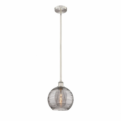 Athens Deco Swirl 1 Light Stem Mini Pendant 11.13 X 10 by Innovations - 616-1S-SN-G1213-10SM