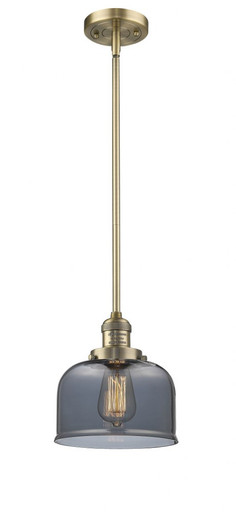 Bell 1 Light Stem Hung Mini Pendant 10 Inch and 8 Inch Wide by Innovations - 201S-BB-G73