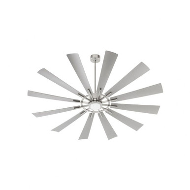 Cirque 12 Blade Patio Fan with Light Kit 72 Inches Wide by Quorum  - 47212