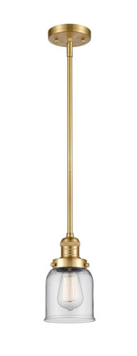 Bell 1 Light Stem Hung Mini Pendant 10 Inch and 5 Inch Wide by Innovations - 201S-SG-G52