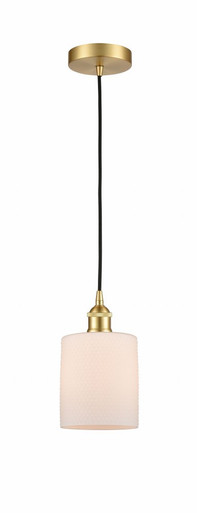 Cobbleskill 1 Light Cord Mini Pendant 9 and 5 Inch Wide by Innovations - 616-1P-SG-G111