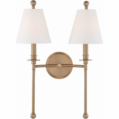 Riverdale 2 Light Candle Style Wall Sconce by Crystorama - RIV-383