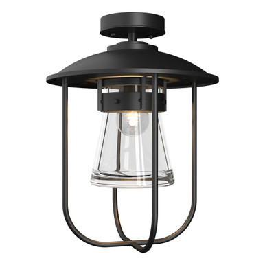 Erlenmeyer 1 Light Outdoor Semi Flush Mount 16.3X12.1 by Hubbardton Forge - 356015-1018