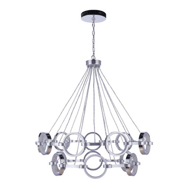 Context 1125W 15 LED ChXelier 37.5 Inch Tall X 36 Inch Wide by Craftmade - 59315-CH-LED