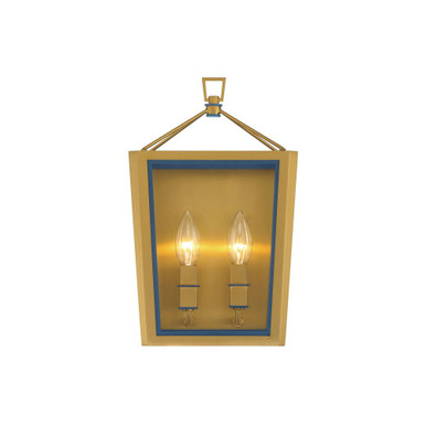 Herrick 2 Light Wall Sconce 12.75 Inch Tall X 7.75 Inch Wide by Crystorama - HRK-2501-LG-NY