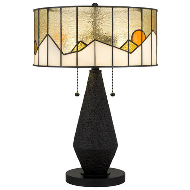 Blackwood 2 Light Table Lamp 23.75 Inch Tall and 16 Inch Wide by Quoizel - TF6831MBK