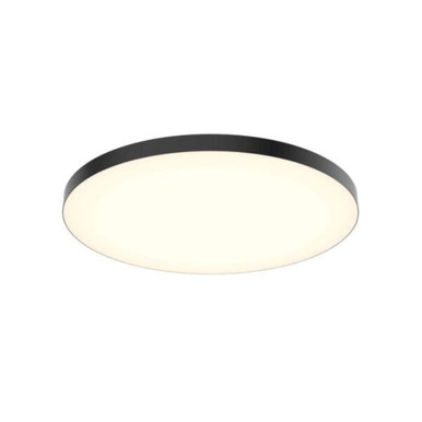 Fusion 25W 1 LED Flush Mount 1.13 Inch Tall and 12.75 Inch Wide by DALS - TLFM12-CC-BK