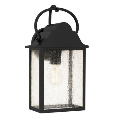 Damian 1 Light Outdoor Wall Lantern 15 Inch Tall X 7.5 Inch Wide by Quoizel - DAM8307MBK