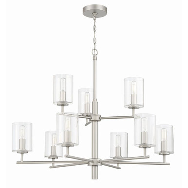 Hailie 9 Light Chandelier 26.25 Inch Tall and 32 Inch Wide by Craftmade - 55629