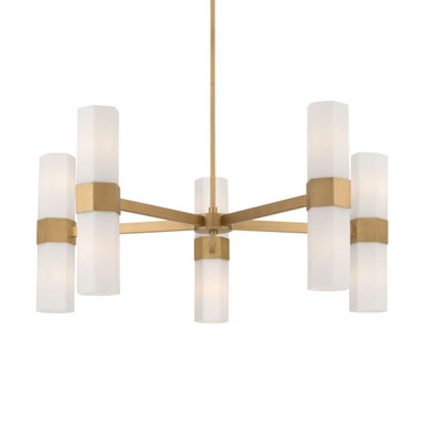 Delgada 10 Light Chandelier 15.25 Inch Tall X 36 Inch Wide by Minka Lavery - 12129