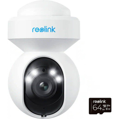 E Series Outdoor Plug In 4K Security Camera with 64GB MicroSD by Reolink - 9118788