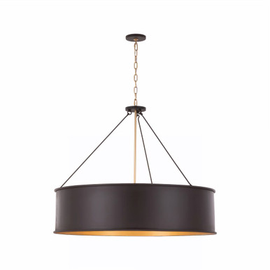Cannery 6 Light Drum Pendant 30 Inch Tall and 38 Inch Wide by Varaluz - 323P06