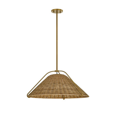 Richard 1 Light Pendant 10.5 Inch Tall and 25.5 Inch Wide by Troy - F4326-PBR