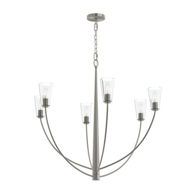 Jheni 6 Light Large Chandelier 32 Inch Tall and 36 Inch Wide by Progress - P400455