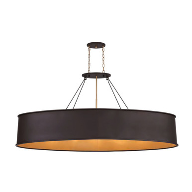 Cannery 7 Light Linear Pendant 12 Inch Tall and 62 Inch Wide by Varaluz - 323N07
