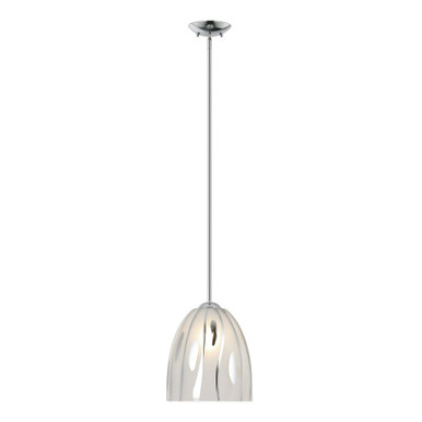 Chroman Empire 1 Light Bell Pendant 10.54 and 9.85 Inch Wide by Varaluz - 1070P01
