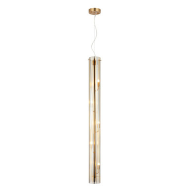 Chroman Empire 5 Light Tall Cylinder Pendant 47.25 Inch Tall by Varaluz - AC1072SG