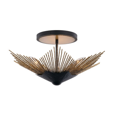 Aristocrat 4 Light Semi Flush Mount 10.13 Inch and 26 Inch Wide by Varaluz - 570S04DBFG