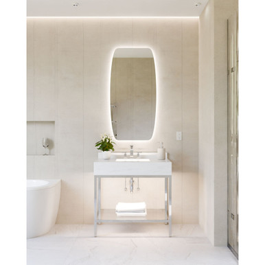 Vanguard Organic Lighted Mirror 48 Inch and 24 Inch Wide by Electric Mirror - VGD-2448
