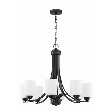Bolden 8 Light Chandelier 24.5 Inch Tall and 28.5 Inch Wide by Craftmade - 50528