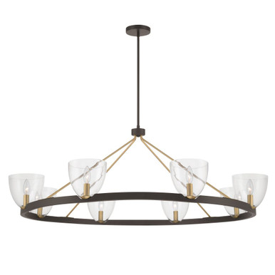 Noellea 8 Light Chandelier 17.5 Inch Tall and 50 Inch Wide by Minka Lavery - 12728-796