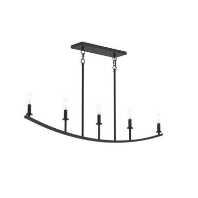Jheni 5 Light Linear Chandelier 13 Inch Tall and 45 Inch Length by Progress - P400461