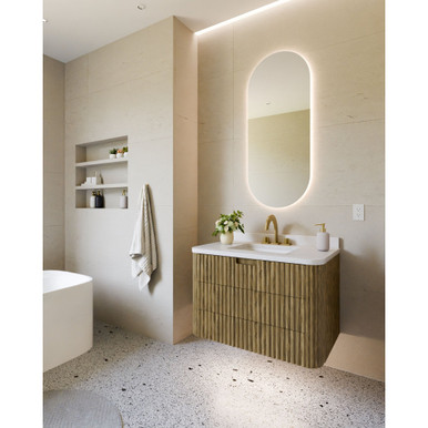 Ellura 60W Lighted Mirror 48 Inch Tall and 20 Inch Wide by Electric Mirror - ELA-2048