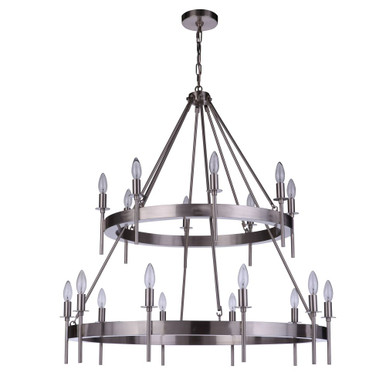 Larrson 18 Light Chandelier 38 Inch Tall and 36 Inch Wide by Craftmade - 54318