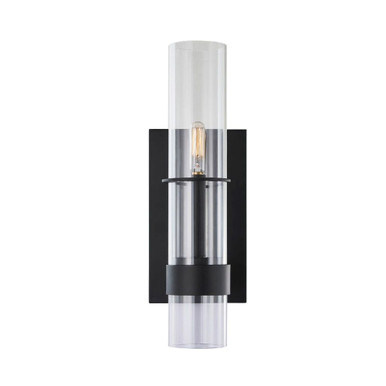 Cardiff 2 Light Wall Sconce 16 Inch Tall and 9.88 Inch Wide by Varaluz - V67821BK