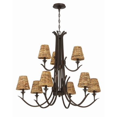 Kokomo 9 Light Chandelier 32.88 Inch Tall and 36 Inch Wide by Craftmade - 58329