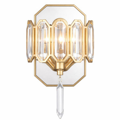Drama Club 1 Light Wall Sconce 12 Inch Tall and 8 Inch Wide by Varaluz - 572W01BK