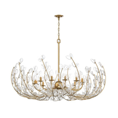 Bridget 12 Light Chandelier 27.5 Inch Tall and 42 Inch Wide by Crystorama - BGT-339