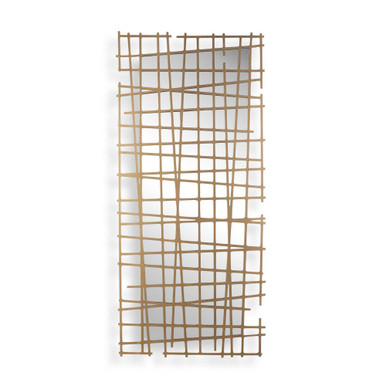 Golden Intersection Mirrored Wall Décor 55 and 24 Inch Wide by Uttermost - 03506