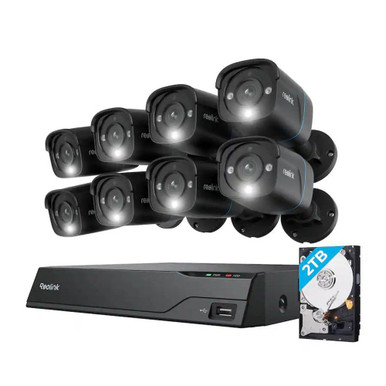 8 Bullet Cameras 8MP PoE Wired 2TB HDD NVR Security System by Reolink - 14726208