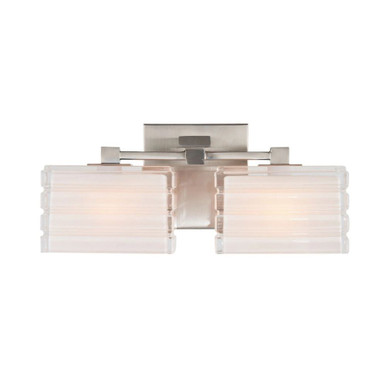 Sardinia 2 Light Bath Vanity 6 Inch Tall and 17.5 Inch Wide by Varaluz - V67512BN
