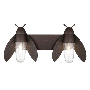 Nightflight 2 Light Bath Vanity 11.25 Inch Tall X 23.25 Inch Wide by Kenroy - 40001-BA2-RB-SD