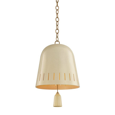 Omi 1 Light Pendant 22.5 Inch Tall and 15 Inch Wide by Hudson Valley - 3617-PBR/CIC
