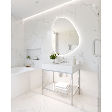 Petra 69W Organic Lighted Mirror 48 Inch X 36 Inch Wide by Electric Mirror - PET-3648