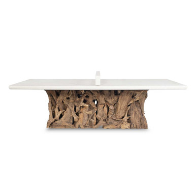Stonewood Outdoor Ping Pong Dining Table 30 and 108 Inch Wide by Uttermost - 51150