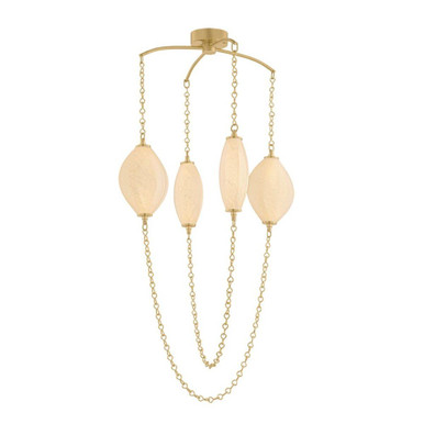 Positano 28W 4 LED Chandelier 25 Inch Tall and 29.75 Inch Wide by Corbett - 582-30-VB
