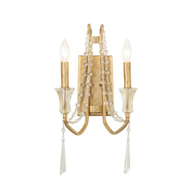 Barcelona 2 Light Wall Sconce 17 Inch Tall and 12 Inch Wide by Varaluz - 270W02BK